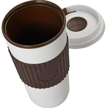 Load image into Gallery viewer, Copco Go 16 oz. BPA Free Plastic Travel Tumbler with Slide Open Spillproof Lid, 16 ounces, Brown