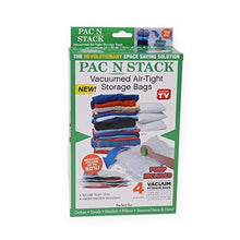 Load image into Gallery viewer, PAC 'N STACK Handheld Vacuum Sealing Storage with Bags, 4 Pack, Original Version