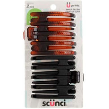 Load image into Gallery viewer, Scunci Inner Teeth Hair Clip - 2 ct