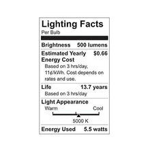 Load image into Gallery viewer, GE Refresh HD LED Globe Light Bulbs, 60W Replacement, 3-Pack, Clear Finish, Daylight, Dimmable G25 LED Bulb, Medium Base