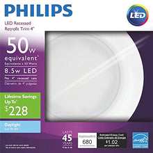 Load image into Gallery viewer, Philips 50 Watt Equivalent 4 in. 5000K LED Dimmable Downlight, Daylight
