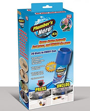 Load image into Gallery viewer, Plumber's Hero Kit - Unclog Drains Instantly - 20 Uses in Every Can - In E-Commerce Packaging