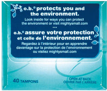 Load image into Gallery viewer, o.b. Regular Absorbency Tampons, 40 Count