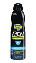 Load image into Gallery viewer, Banana Boat For Men / Triple Defense Spf 30 Sunscreen Clear Spray, 6 Ounce (Pack of 2)