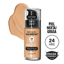 Load image into Gallery viewer, Revlon Colorstay Make Up Combination Oily Skin 300 Golden Beige 30ml