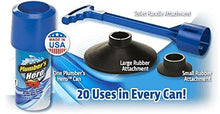 Load image into Gallery viewer, Plumber's Hero Kit - Unclog Drains Instantly - 20 Uses in Every Can - In E-Commerce Packaging