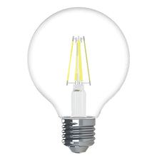 Load image into Gallery viewer, GE Refresh HD Globe Dimmable LED Light Bulbs, G25 Globe Light Bulb (60 Watt Replacement LED Light Bulbs), 500 Lumen, Medium Base Light Bulbs, Daylight, Clear Finish, 2-Pack LED Bulbs