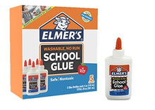 Load image into Gallery viewer, Elmer's Liquid School Glue, White, Washable, 4 Ounces - Great for Making Slime ( 5-Count )