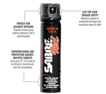 Load image into Gallery viewer, SABRE Magnum 120 Pepper Spray, 40 Bursts, 12-Foot (4-Meter) Range, Extra Large 122 Gram Canister, UV Marking Dye, Flip Top Safety