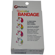 Load image into Gallery viewer, BioSwiss Novelty Bandages Self-Adhesive Funny First Aid, Novelty Gag Gift (2 Boxes of 24 Bandages) (Unicorn)