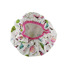 Load image into Gallery viewer, Betty Dain Fashionista Collection Mold Resistant Lined Shower Cap, Waterproof Exterior, PEVA Lining, Mold and Mildew Resistant, Oversized Design for All Hair Lengths, Elasticized Hem, Diva