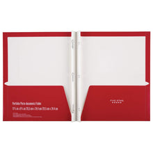 Load image into Gallery viewer, Five Star 2 Pocket Folders with Prong Fasteners, Folders with Pockets, Black, Red, Blue, Green, 4 Pack (38105)
