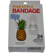 Load image into Gallery viewer, BioSwiss Novelty Bandages Self-Adhesive Funny First Aid, Novelty Gag Gift (2 boxes of 24 bandages) (Pineapple)