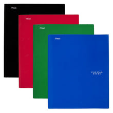 Load image into Gallery viewer, Five Star 2 Pocket Folders with Prong Fasteners, Folders with Pockets, Black, Red, Blue, Green, 4 Pack (38105)