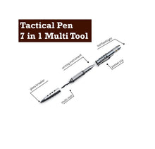 Load image into Gallery viewer, Tactical Pen for Personal Protection and Self Defense - Pen with Built-in Glass Breaker, LED Flashlight - Outdoors Survival Gear, Bottle Opener, Window Breaker - GIFT BOXED
