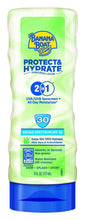 Load image into Gallery viewer, Banana Boat Protect &amp; Hydrate Sunscreen Lotion 2 in 1 SPF 30, 6 FZ (Pack of 3)