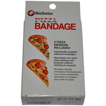 Load image into Gallery viewer, BioSwiss Novelty Bandages Self-Adhesive Funny First Aid, Novelty Gag Gift (2 Boxes of 24 Bandages) (Pizza)