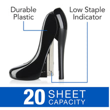 Load image into Gallery viewer, Swingline Stapler, High Heel Stapler, Fun Desk Accessories, Novelty Desk Décor, 20 Sheet Capacity, Plastic, Black (70971)