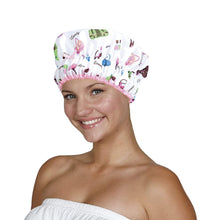 Load image into Gallery viewer, Betty Dain Fashionista Collection Mold Resistant Lined Shower Cap, Waterproof Exterior, PEVA Lining, Mold and Mildew Resistant, Oversized Design for All Hair Lengths, Elasticized Hem, Diva