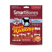 Load image into Gallery viewer, SmartBones Smart Kabobz 12 Count, Triple Flavor Rawhide-Free Chews For Dogs