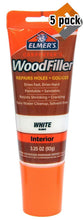 Load image into Gallery viewer, Elmer's E855 Carpenter's Wood Filler, 3.25-Ounce Tube, White - 5 Pack