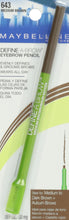 Load image into Gallery viewer, Maybelline New York Define-A-Brow Eyebrow Pencil, 643 Medium Brown, 0.0010 Ounce