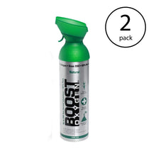 Load image into Gallery viewer, Boost Oxygen Supplemental Oxygen to Go | All-Natural Respiratory Support for Health, Wellness, Performance, Recovery and Altitude (10 Liter Canister, 2 Pack, Natural)