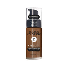 Load image into Gallery viewer, Revlon ColorStay Liquid Foundation Makeup for Combination/Oily Skin SPF 15, Longwear Medium-Full Coverage with Matte Finish, Cappuccino (410), 1.0 oz