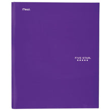 Load image into Gallery viewer, Five Star 2 Pocket Folder with Prong Fasteners, Folders with Pockets, Teal, White, Purple, Lime, 4 Pack (38104)