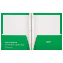 Load image into Gallery viewer, Five Star 2 Pocket Folders with Prong Fasteners, Folders with Pockets, Black, Red, Blue, Green, 4 Pack (38105)