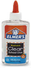 Load image into Gallery viewer, Elmer's Liquid School Glue, Clear, Washable, 5 Ounces, 2 Count