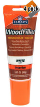 Load image into Gallery viewer, Elmer's E855 Carpenter's Wood Filler, 3.25-Ounce Tube, White 4 Pack