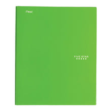 Load image into Gallery viewer, Five Star 2 Pocket Folder with Prong Fasteners, Folders with Pockets, Teal, White, Purple, Lime, 4 Pack (38104)