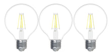 Load image into Gallery viewer, GE Refresh HD LED Globe Light Bulbs, 60W Replacement, 3-Pack, Clear Finish, Daylight, Dimmable G25 LED Bulb, Medium Base