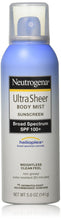 Load image into Gallery viewer, Neutrogena Ultra Sheer Body Spf100+ Mist Spray 5 Ounce (145ml) (2 Pack)