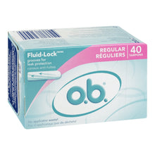 Load image into Gallery viewer, o.b. Regular Absorbency Tampons, 40 Count
