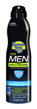 Load image into Gallery viewer, Banana Boat Sunscreen for Men Triple Defense Broad Spectrum Sun Care Sunscreen Spray - SPF 30, 6 Ounce