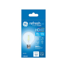 Load image into Gallery viewer, GE Lighting 36857 Clear Finish Light Bulb Dimmable LED G25 Decorative Globe 5.5 (60-Watt Replacement), 500-Lumen Medium Base, 1-Pack, Daylight