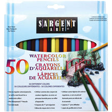 Load image into Gallery viewer, Sargent Art 22-7273 Watercolor Pencil Set, 50 Vibrant Colors