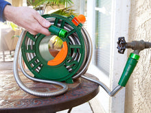 Load image into Gallery viewer, Pocket Hose Hercules Hose Stainless Steel Garden Hose by BulbHead, the Heavy Duty, Flexible, Kink Free, Tangle Free Hose (50 Feet)