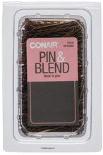 Load image into Gallery viewer, Conair Secure Hold Bobby Pins, Brown, Tub of 500 Hairpins