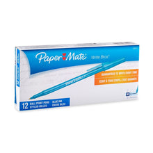 Load image into Gallery viewer, Paper Mate Write Bros Ballpoint Pens, Medium Point (1.0mm), Blue, 12 Count (3311131)