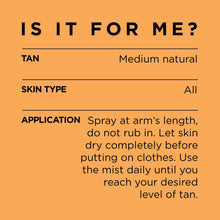 Load image into Gallery viewer, L'Oreal Paris Skincare Sublime Bronze Self Tanning Mist, Medium to Natural Spray tan, 4.6 oz.