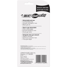 Load image into Gallery viewer, BIC Gel-ocity Original Retractable Gel Pen, Medium Point (0.7 mm), Black, 4-Count