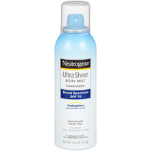 Load image into Gallery viewer, Neutrogena Ultra Sheer Sunscreen Body Mist, SPF 70, 5 Ounce