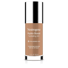 Load image into Gallery viewer, Neutrogena Hydro Boost Hydrating Tint with Hyaluronic Acid, Lightweight Water Gel Formula, Moisturizing, Oil-Free &amp; Non-Comedogenic Liquid Foundation Makeup, 115 Cocoa Color 1.0 fl. oz