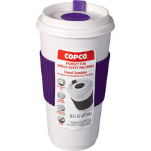 Load image into Gallery viewer, Copco 16 oz. BPA Free Plastic Travel Slide Open Spillproof Lid Tumbler, Purple