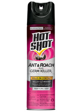 Load image into Gallery viewer, Hot Shot Ant &amp; Roach Plus Germ Killer, Fresh Floral Scent Aerosol, 17.5-Ounce