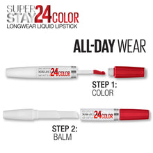 Load image into Gallery viewer, Maybelline SuperStay 24 2-Step Liquid Lipstick Makeup, Reliable Raspberry, 1 kit