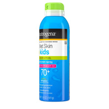 Load image into Gallery viewer, Neutrogena Wet Skin Kids Sunscreen Spray Mist, Water-Resistant and Oil-Free, Broad Spectrum SPF 70+ UVA/UVB Protection, Hypoallergenic, PABA-Free Non-Comedogenic, 5 oz